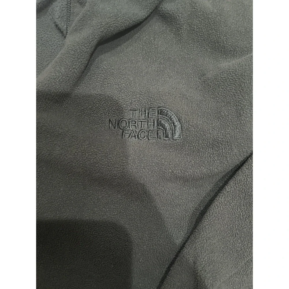 The North Face TKA-100 Light Weight Black 1/4 Zip Fleece Jacket Men's XXL